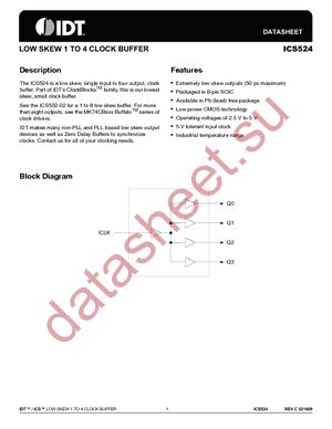 ICS524MILFT datasheet  